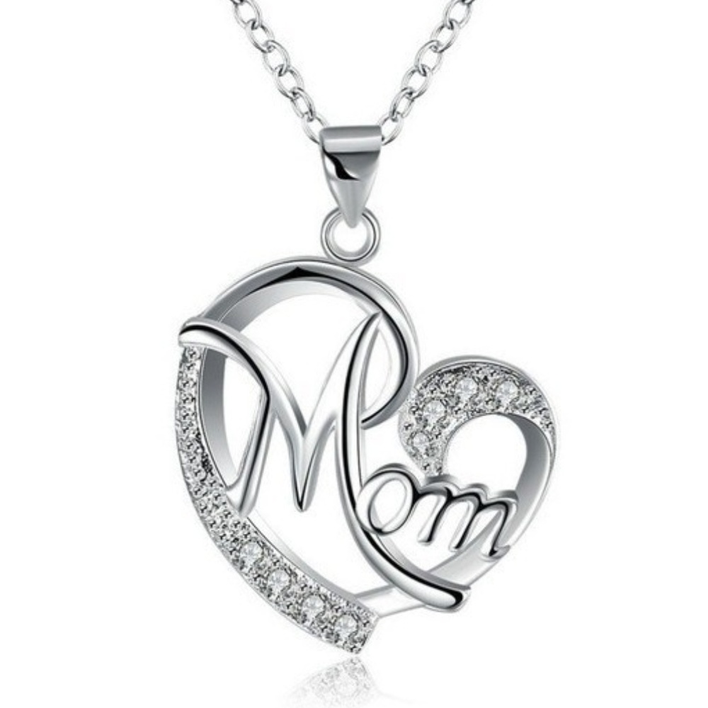 Heart shaped " Mom " Necklace.
